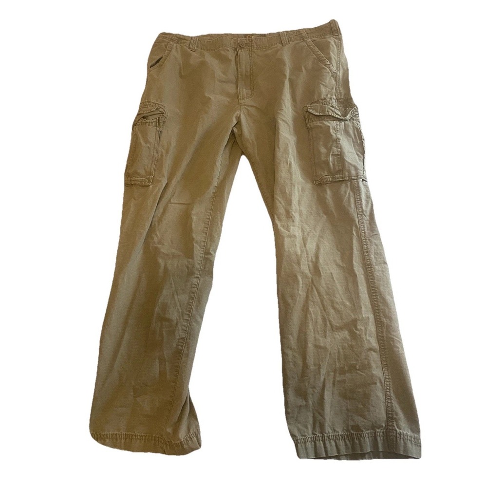 G.H. Bass Co Pants Men's 40x32 Work Cargo Canvas Straight Casual Outdoor‎ Read